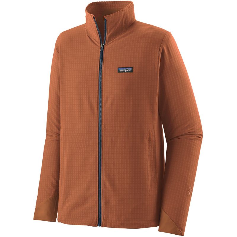 Men's Patagonia R1 Techface (Fertil Brown) fleece jacket