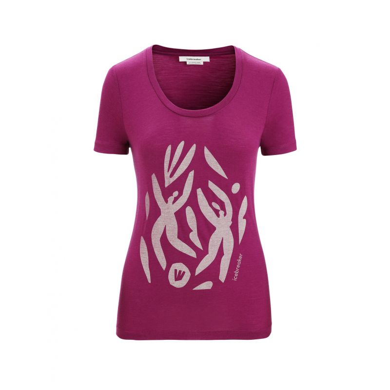 T-shirt Icebreaker Tech Lite II IB Nature (Go Berry) Kvinder