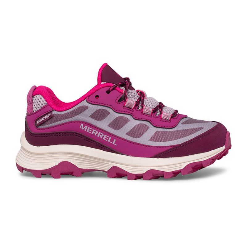 Chaussures Merrell Moab Speed Low Waterproof (grey/berry) enfants