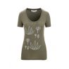 T-shirt ICEBREAKER Tech Lite II Fresh Growth (Loden) Femme
