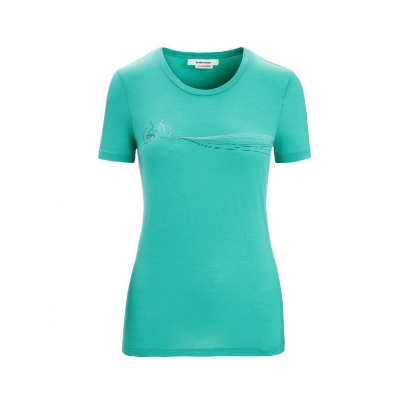 T-shirt Icebreaker Tech Lite II Cadence Paths (Fresh) Kvinder