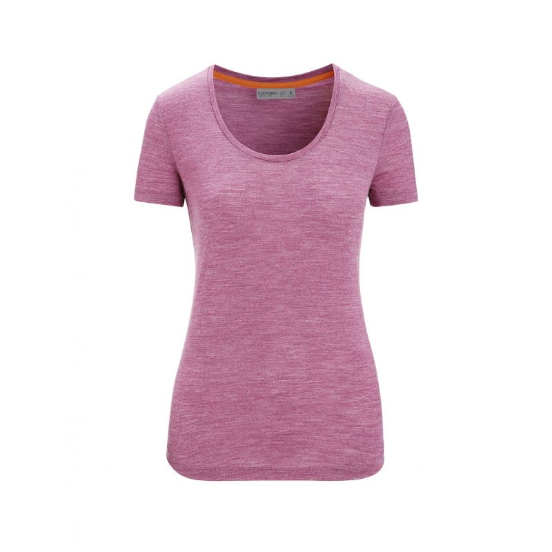 T-shirt ICEBREAKER Sphere II Scoop GO (Berry Heather) femme