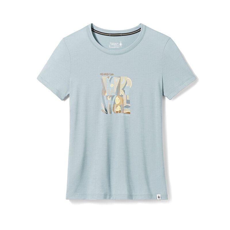 T-Shirt Smartwool Carved Logo (lead) Frau