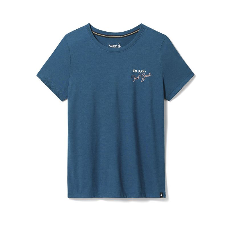 T-shirt Smartwool Denver Skyline (twilight blue) femme