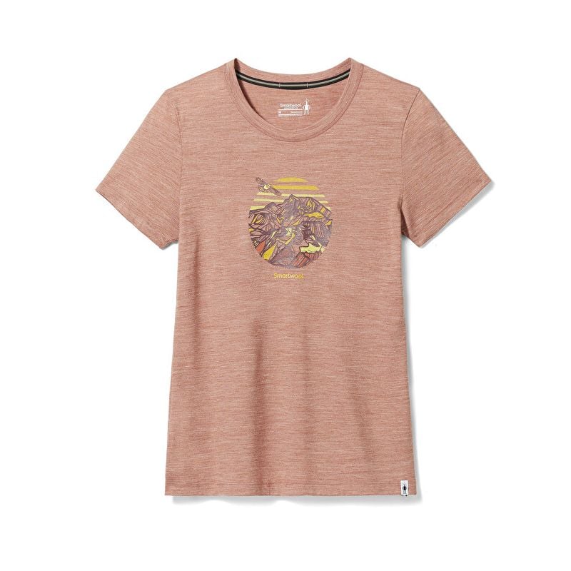 Camiseta Smartwool Peak Freedom (cobre) mujer