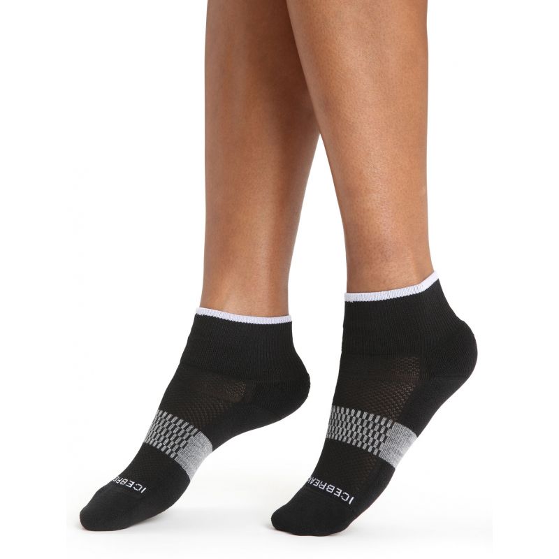 Chaussettes ICEBREAKER Multisport Ultra Light Mini (Black/Snow) Femme