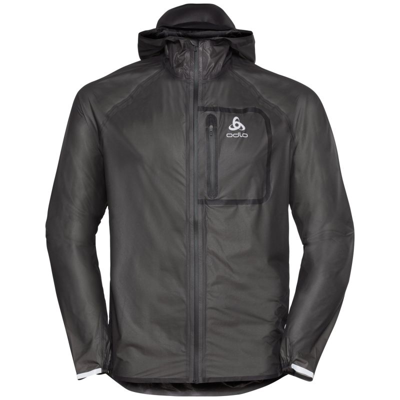 Løbejakke Odlo vandtæt Zeroweight Dual Dry (Black) Mænd