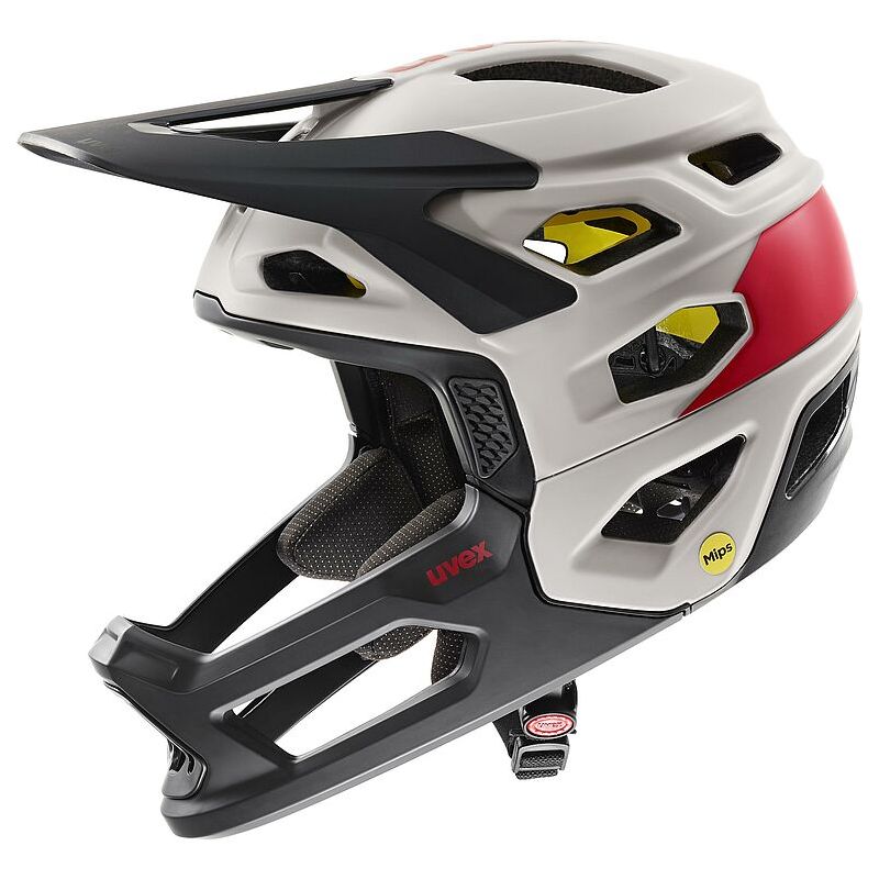 MTB DH hjelm Uvex REVOLT MIPS (eik brun rød)