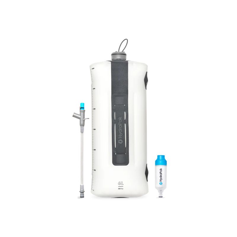 Stockage d'eau flexible HYDRAPAK SEEKER+ 6L GRAVITY FILTER KIT (Gris)