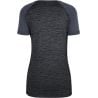 Salewa PUEZ MEL DRY W V-NECK S/S TEE Ombre Blue Melange/3860