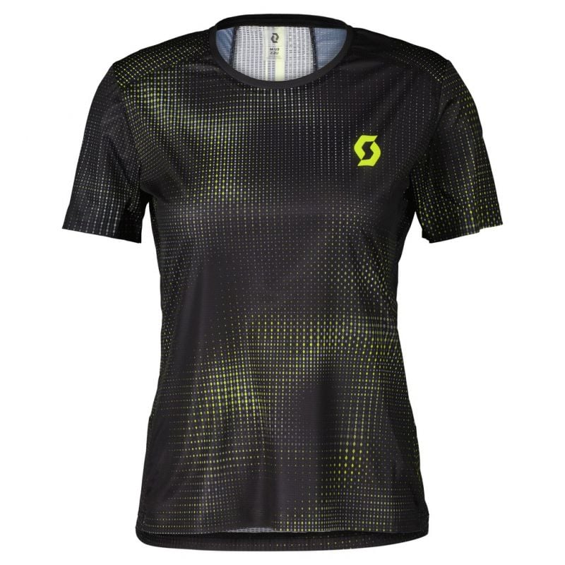 T-shirt Scott RC Run SS (Black Yellow) Dame