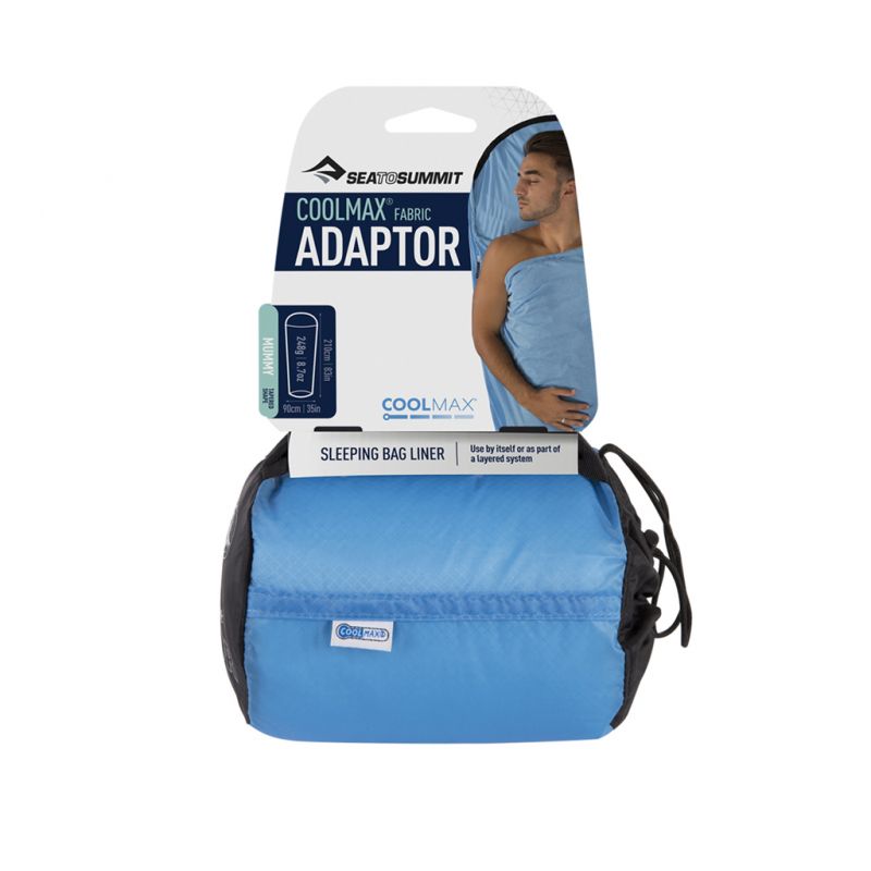 Fleece laken Sea to Summit Coolmax Adapter Standaard (Navy)