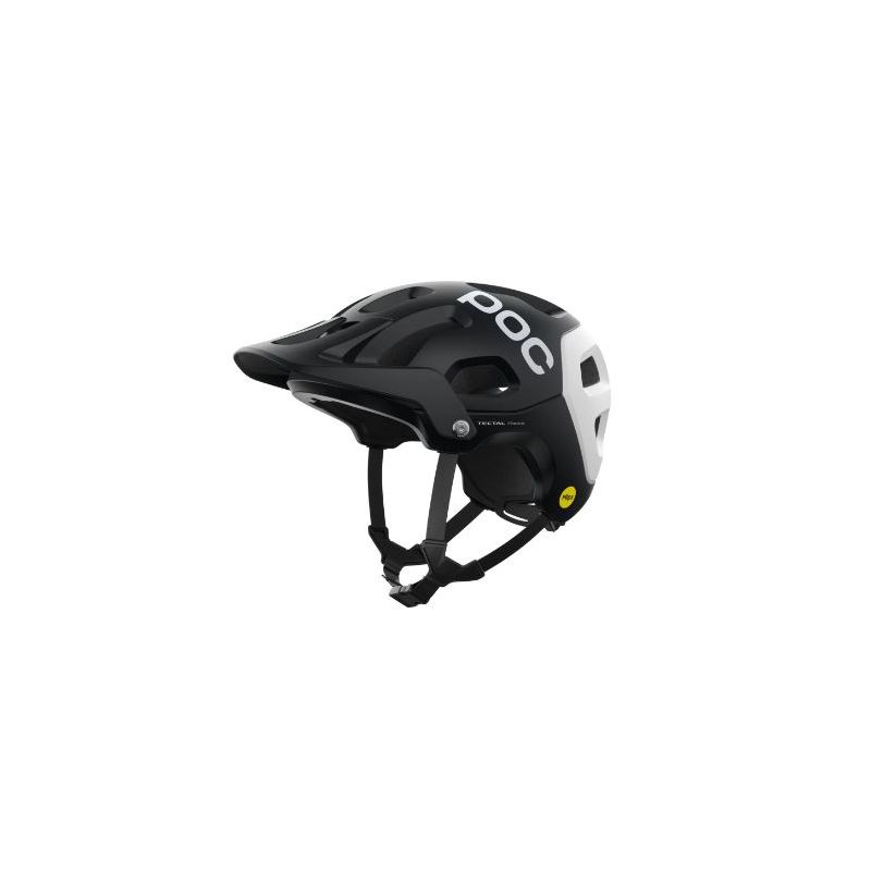 Casco da bicicletta POC Tectal Race Mips (nero uranio/bianco idrogeno opaco)