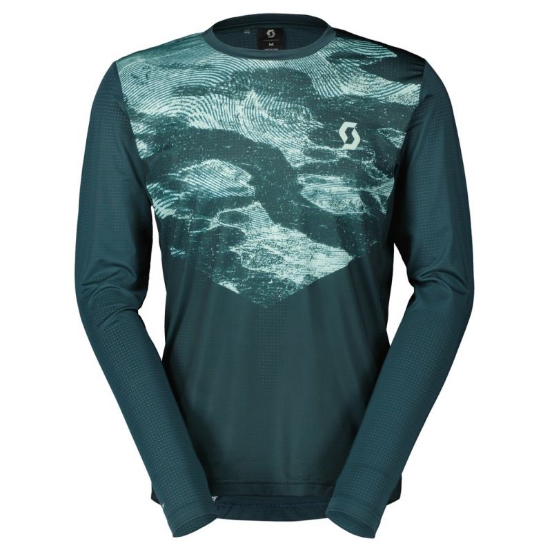 Maillot de VTT Manches longues SCOTT Shirt Trail Flow (Aruba green) Homme