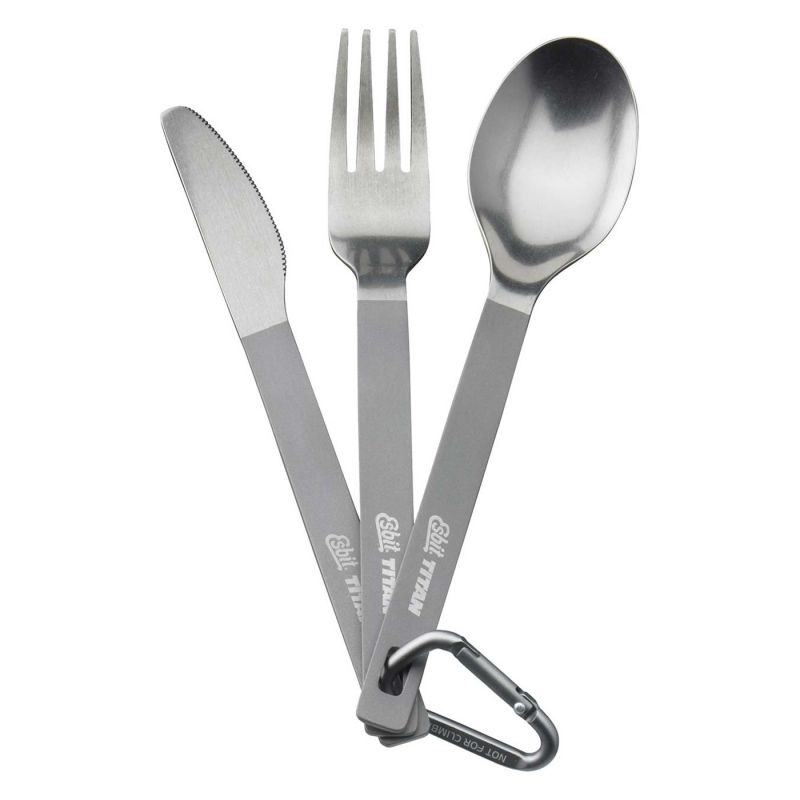 Ruokailuvälinesarja Esbit Titanium ruokailuvälineet