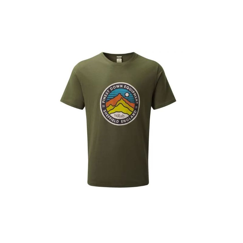 T-shirt Rab Men's Stance 3 Peaks SS (army)