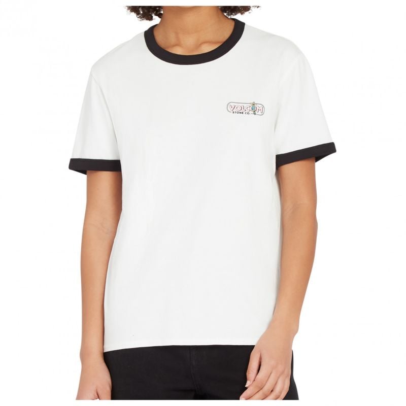 T-shirt Volcom Truly Ringer (star white) donna