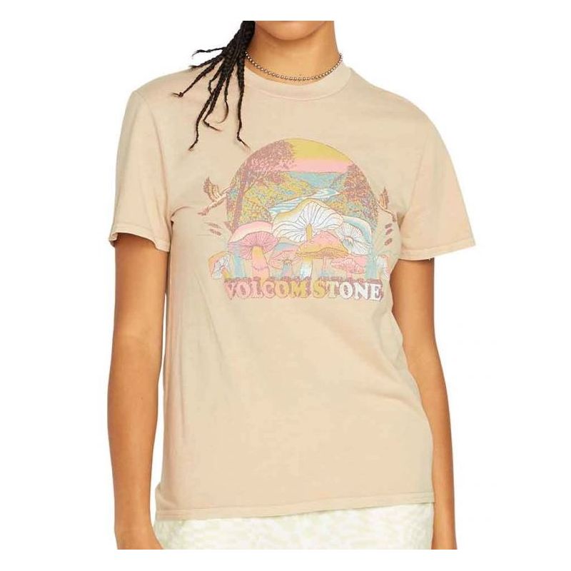 Maglietta Volcom F2Y LOCK IT UP (TAUPE) Donna