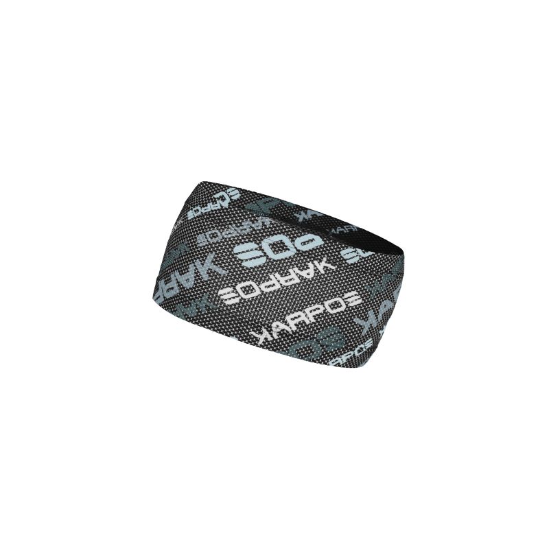 Headband Karpos MOVED HEADBAND (BLACK/AQUAMARINE) Women's