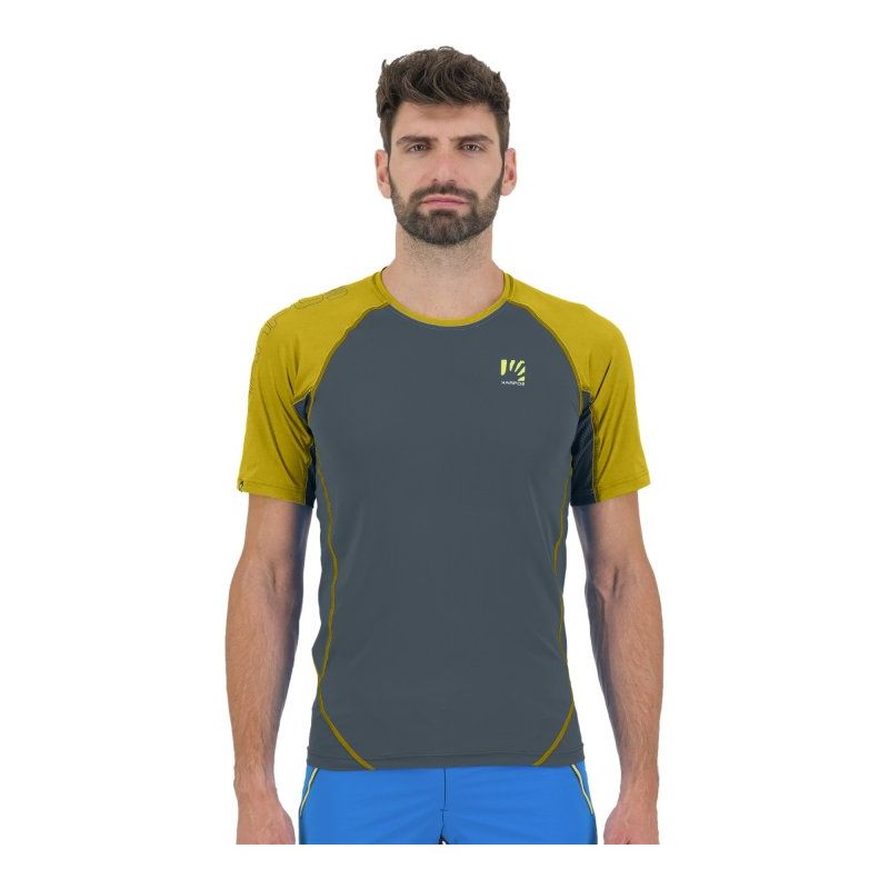 T Shirt KARPOS LAVAREDO JERSEY (DARK SLATE/LEMON CURRY)