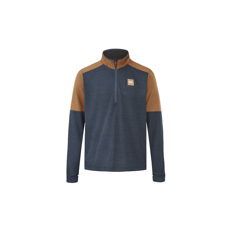 Felpa Picture Bake Grid 1/4 Tehch Fleece (blu scuro) Uomo