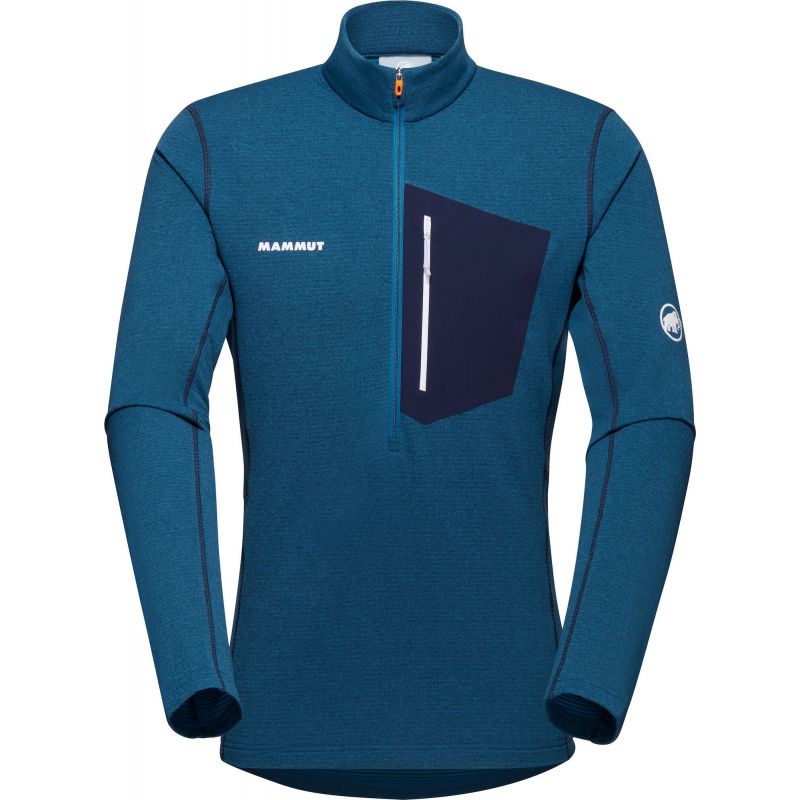 Couche intermédiaire MAMMUT Aenergy Light Ml Half Zip Pull (deep ice-marine) homme