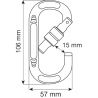 Oval Compact Lock 24kn* Camp