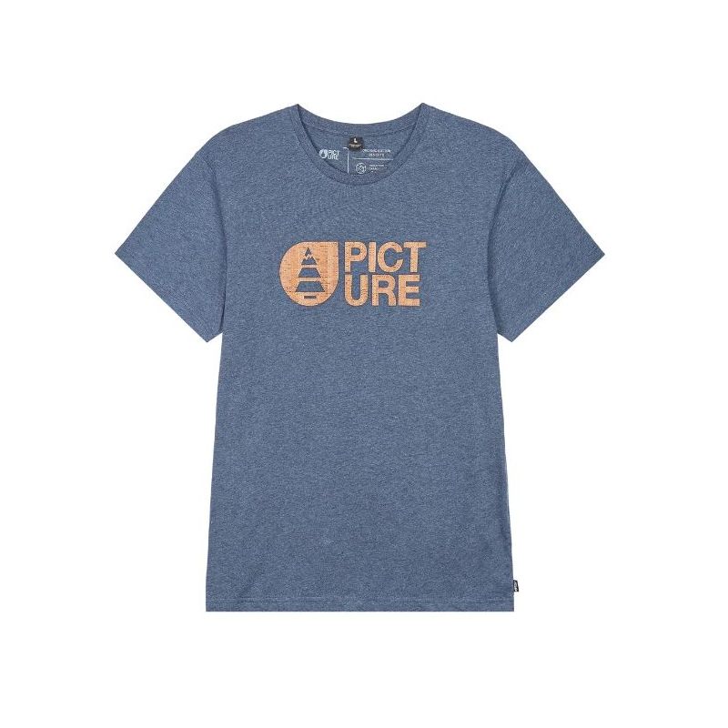 T-shirt PICTURE Basement Cork Tee (Dark Blue Melange) Homme