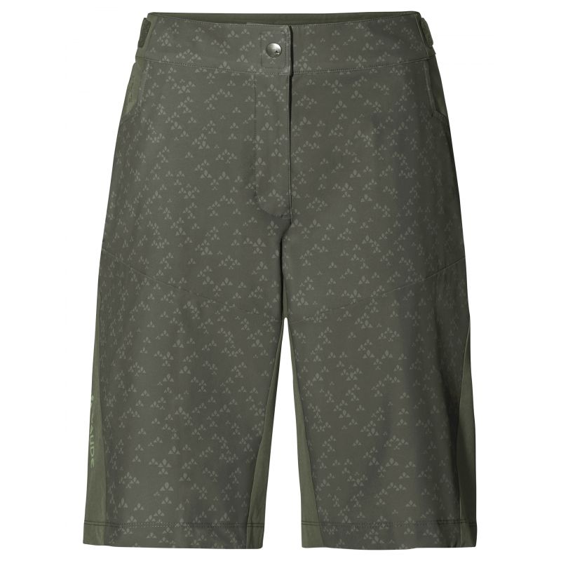 Short MTB Mujer Vaude Short estampado Ledro (caqui)