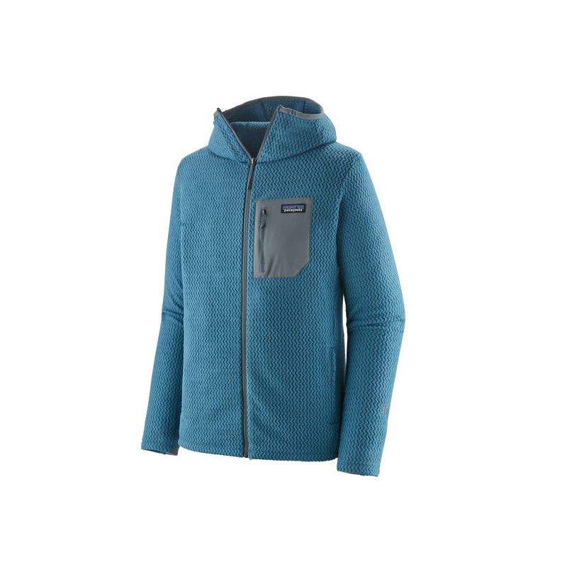 Polar Patagonia R1 Air Full-zip Hoody (Wavy Blue) man