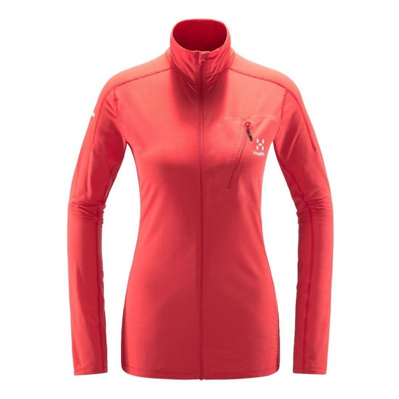 Top da trekking HAGLOFS Sirro Mid (rosso ibisco) da donna