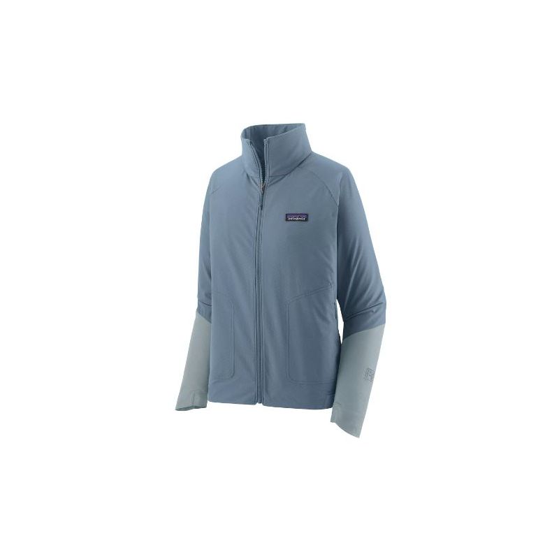 Jakke Patagonia R1 CrossStrata (light feather grey) kvinder