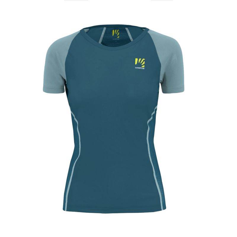 Dame Karpos Lavaredo Evo (adriatisk blå) T-shirt