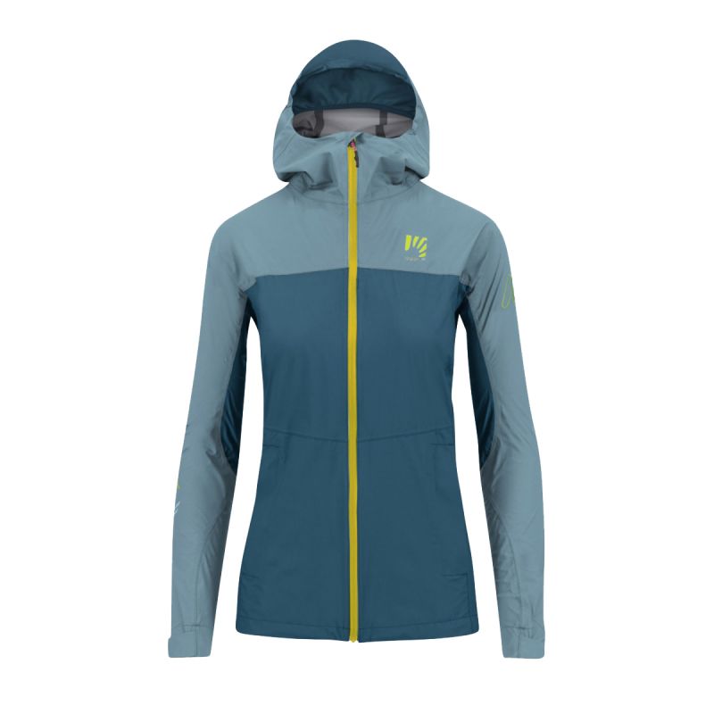 Dame Karpos Lot Regnjakke (corsair/adriatisk blå)