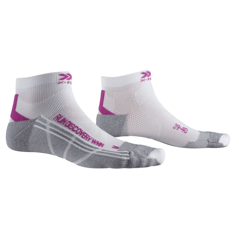 X-SOCKS Run discovery 4.0 (valkoinen twyce violetti harmaa) Naisten sukat