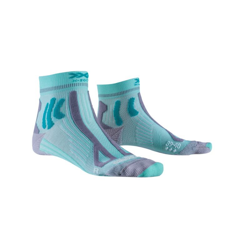 X-SOCKS Trail Run Energy 4.0 (verde audrey/gris perla) Calcetines Mujer