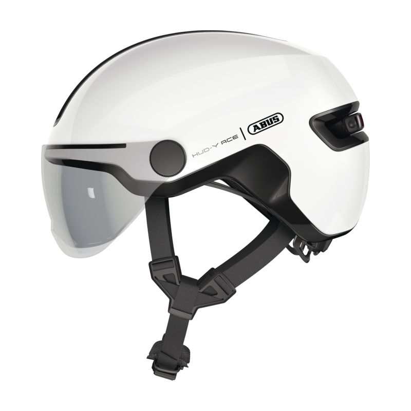 Urban sykkelhjelm Abus HUD-Y ACE (Shinny White)