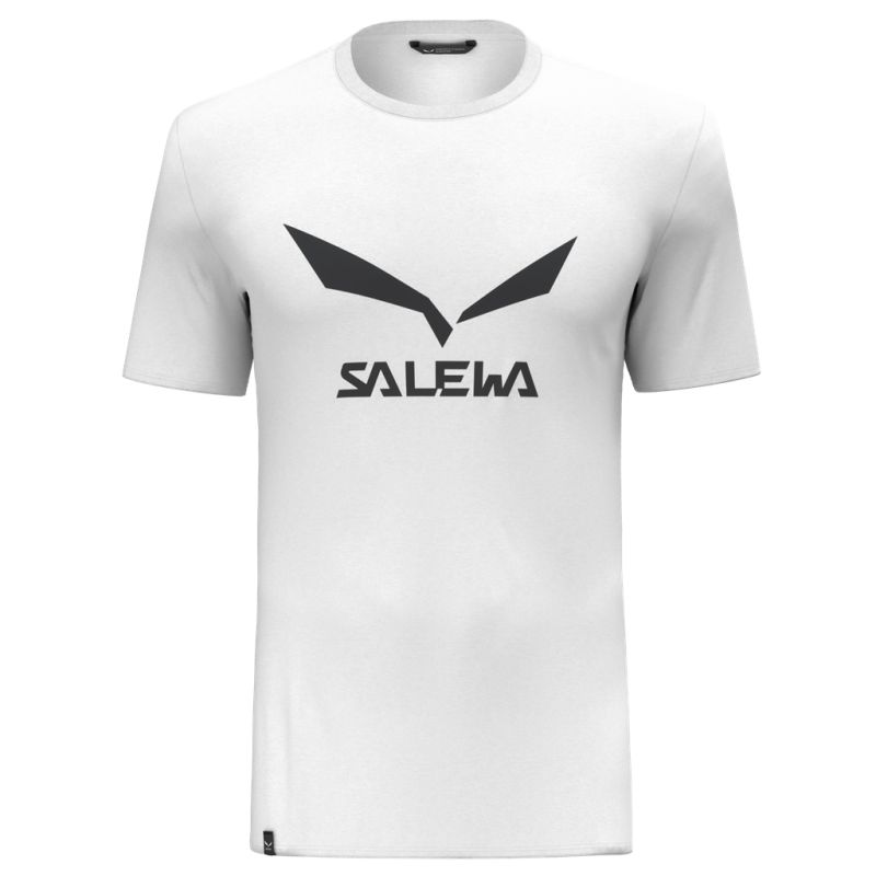 T-paita Salewa SOLIDLOGO DRY T-SHIRT (Valkoinen) Miehet
