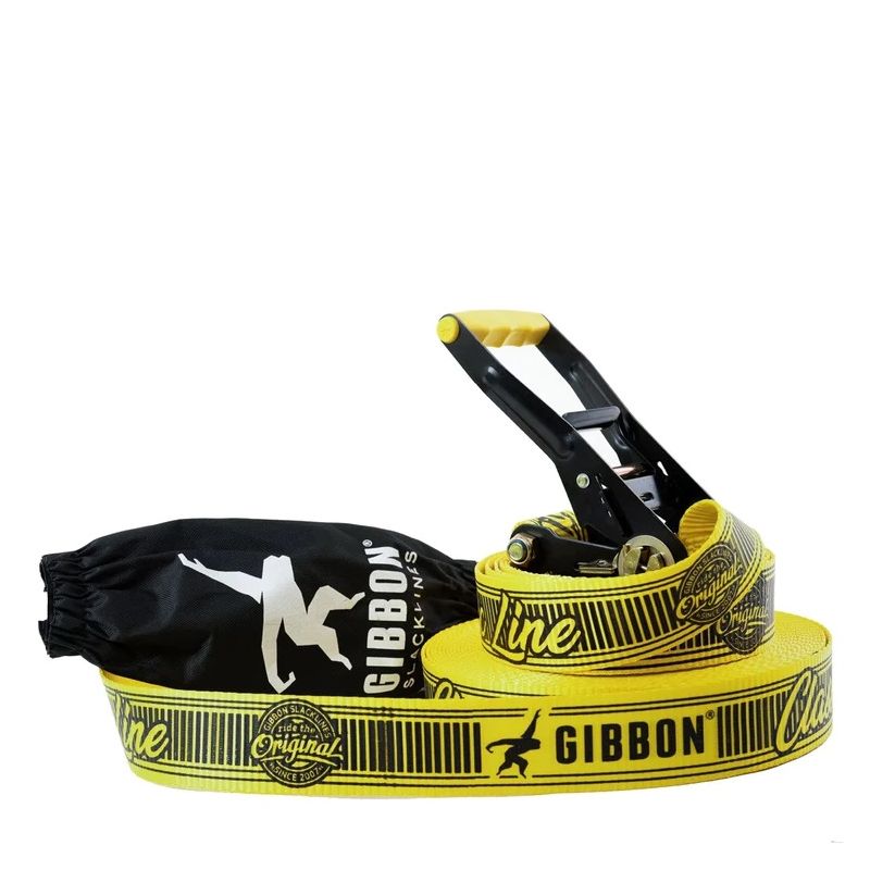 Slackline Kit Gibbon Classic - 15/25m (Gul/Svart)
