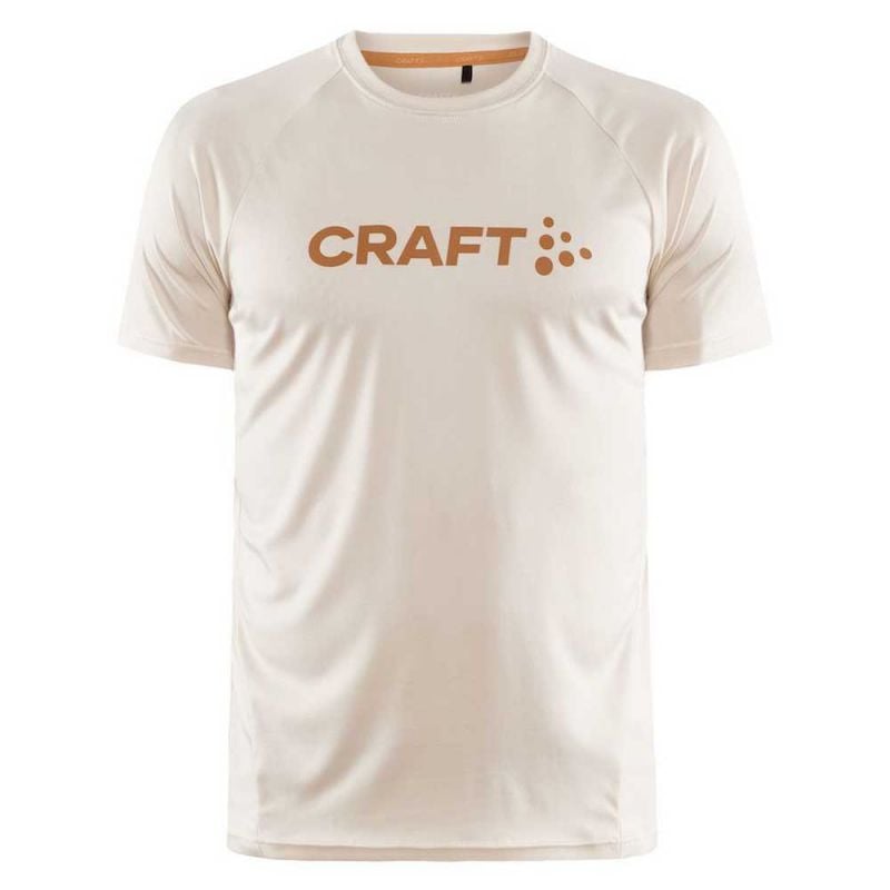Løpe-t-skjorte Craft Core Essence Logo Tee M (ECRU) menn