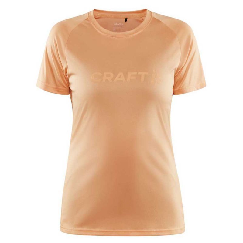 T-shirt trail running Craft Core Essence Logo Tee W (PEACH) woman