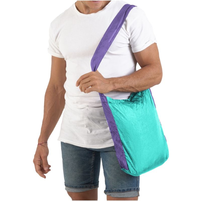 Sac Ticket to the Moon Eco Bag Small (Turquoise/Purple)