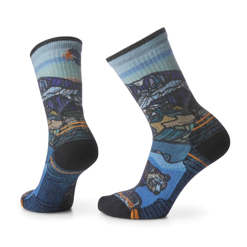 Vandringsstrumpor för damer Smartwool Light Cushion Crew Icy Range Print (flera färger)