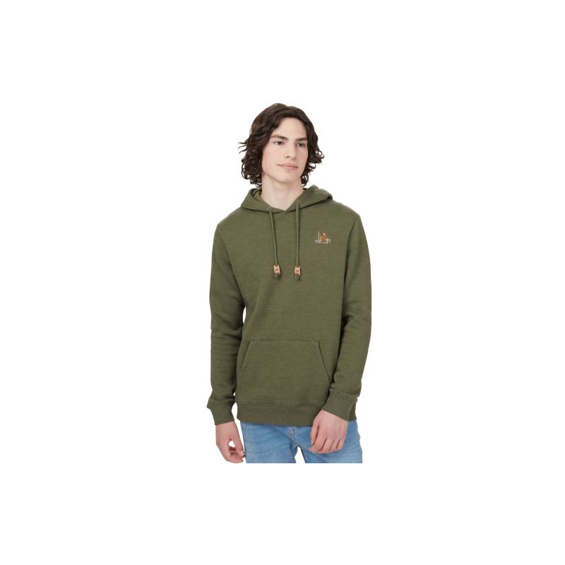 Sudadera con capucha Tentree SASQUATCH HOODIE (OLIVE NIGHT GREEN HEATHER) hombre
