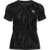 Hardloop-T-shirt Odlo Zeroweight Ceramicool (zwart - space dye)
