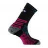 Chaussettes de Trail Thyo RO TRAIL GREEN SOCK (NOIR / ROSE) Femme