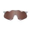 100% HYPERCRAFT XS (Matte Stone Grey - HiPER Crimson Silver Mirror Lens)