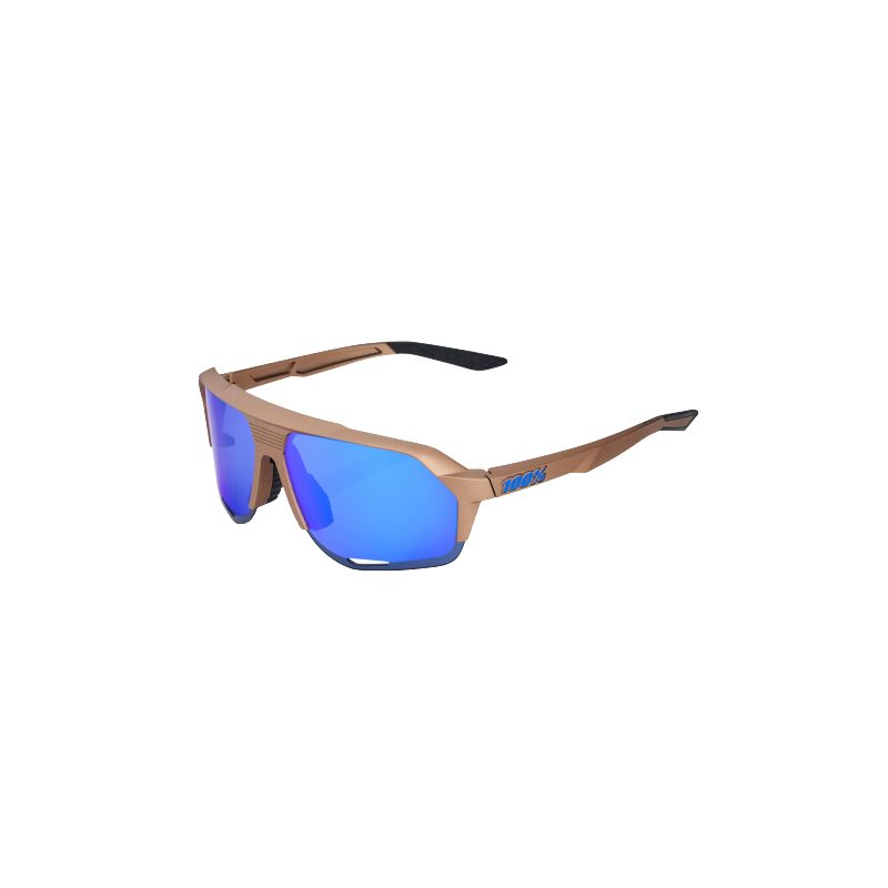 Lunettes de soleil 100% NORVIK (Matte Copper Chromium - Blue Multilayer Mirror Lens)