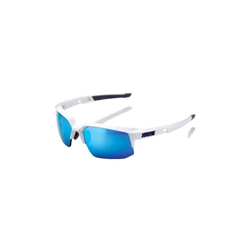 Lunettes de soleil 100% SPEEDCOUPE (Matte White - HiPER Blue Multilayer Mirror Lens)