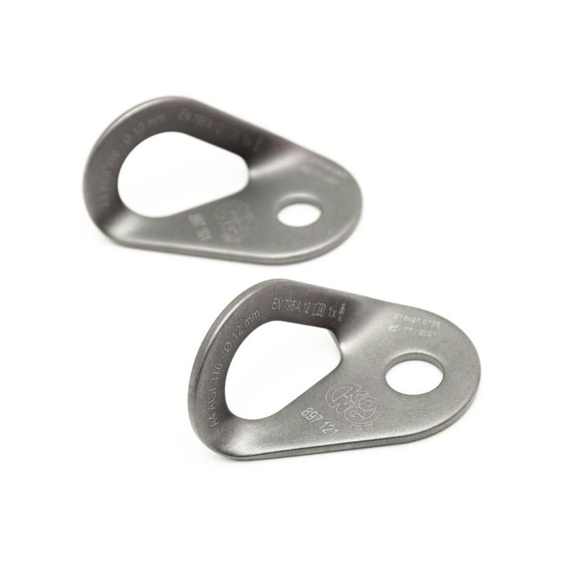 Kong Wide Eye 10 Mm Ankerplate i rustfritt stål